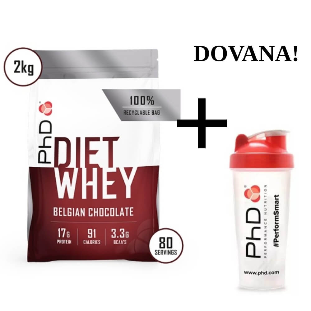 PhD Diet Whey - 2kg + plaktuvė DOVANŲ