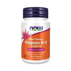 NOW Vitamin D-3 2000 IU - 30 kaps.