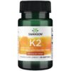 SWANSON Vitaminas K2 100mcg (Natūralus) - 30 kaps.