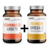 [1-2d.d.] ICONFIT vitaminas D-3 4000 TV + Premium Omega-3 RINKINYS