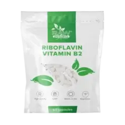 RAW POWDERS Riboflavinas (Vitaminas B2) - 60 kaps.