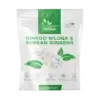 RAW POWDERS Ginkgo Biloba & Korean Ginseng - 90 kaps.