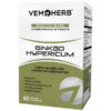 VEMOHERB Ginkgo Hypericum (ginkmedžio lapų ir jonažolės ekstraktai) - 60 kaps.