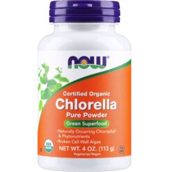 NOW Chlorella Pure Powder (ekologiški chlorella milteliai) - 113g