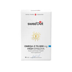 [1-2d.d.] SWISSOVIT OMEGA-3 TG 600mg Fish Oil – 30 kaps.