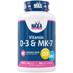 HAYA LABS Vitamin D-3 1000 & МK-7 - 120 kaps.