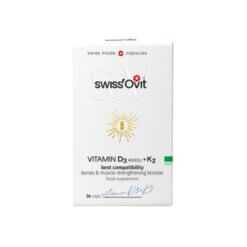 [1-2d.d.] SWISSOVIT Vitamin D3 4000IU + K2 – 30 kaps.