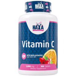 HAYA LABS Vitamin C with Bioflavonoids and Rose Hips - 100 tabl.