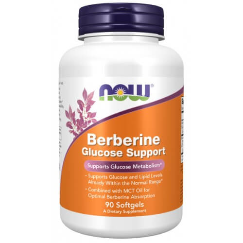NOW Berberine Glucose Support - 90 kaps.
