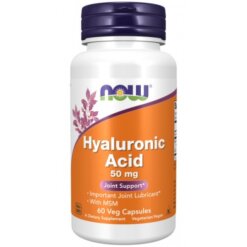 NOW Hyaluronic Acid 50mg + MSM - 60 kaps.
