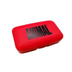 ANIMAL raudona tablečių dėtuvė