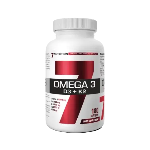 7 Nutrition Omega-3 + D3 + K2 – 180 kaps.